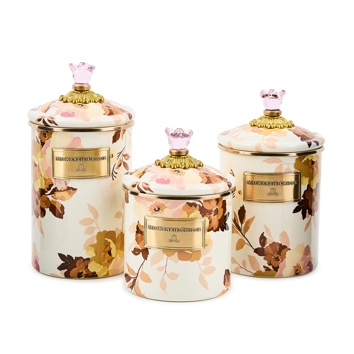 Wild Rose White Large Canister - Image 3