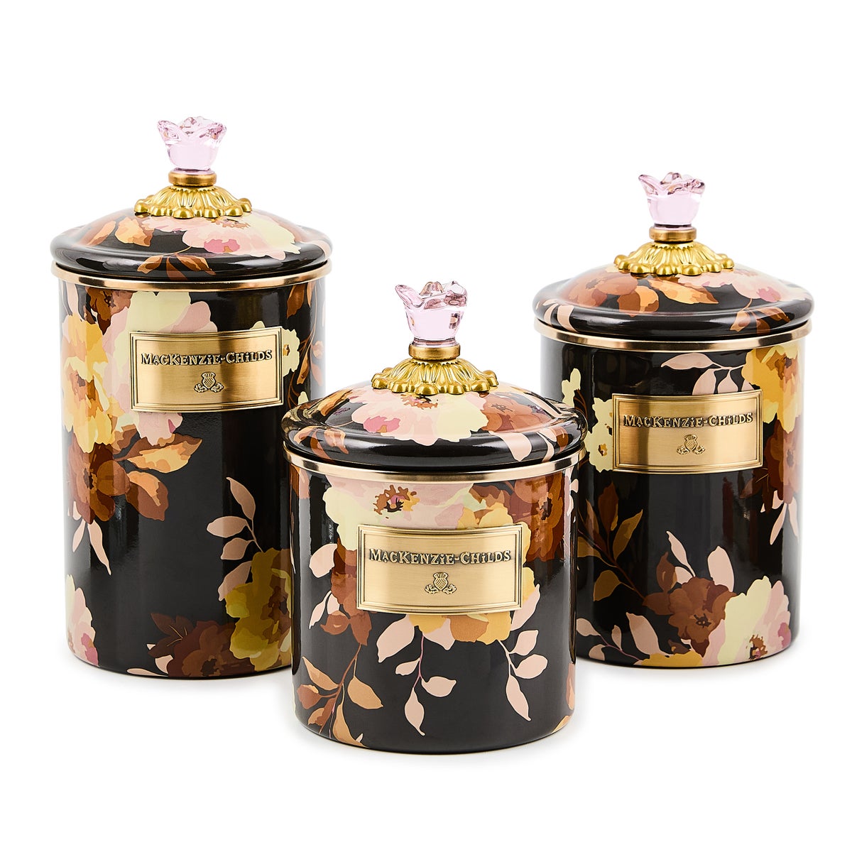 Wild Rose Brown Large Canister - Image 3