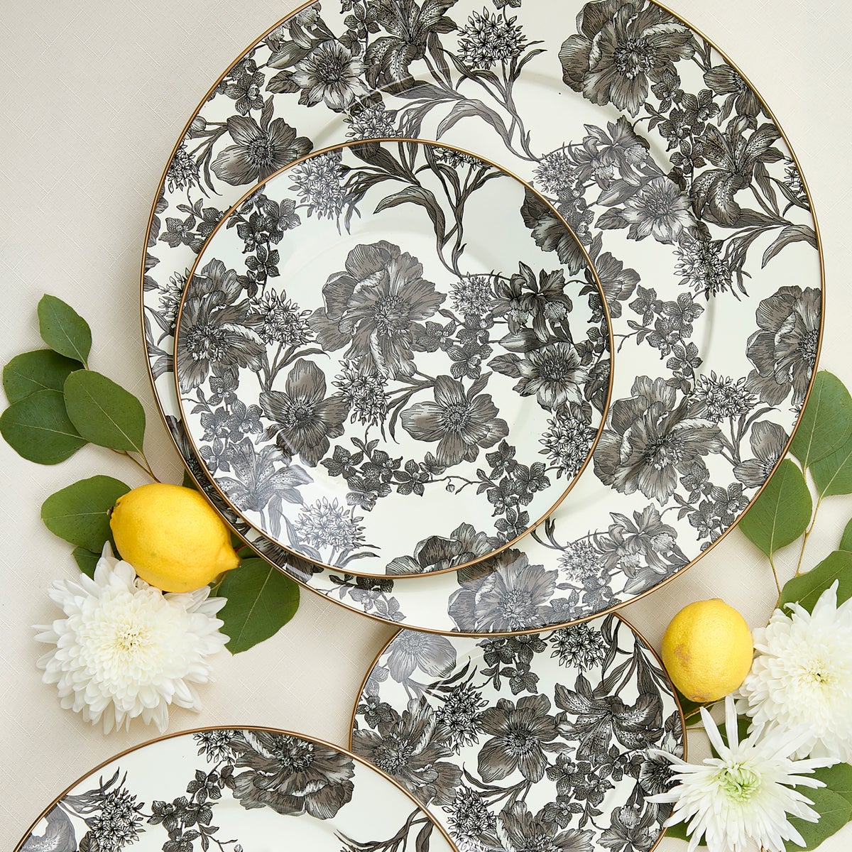 Sterling English Garden Enamel Dinner Plate, Set of 4 - Image 2
