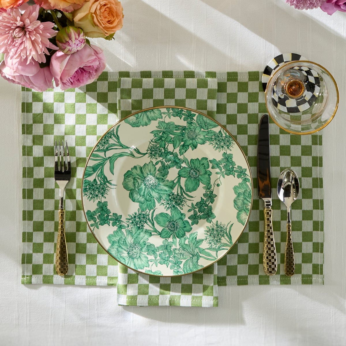 Emerald English Garden Dinner Plate - Image 4