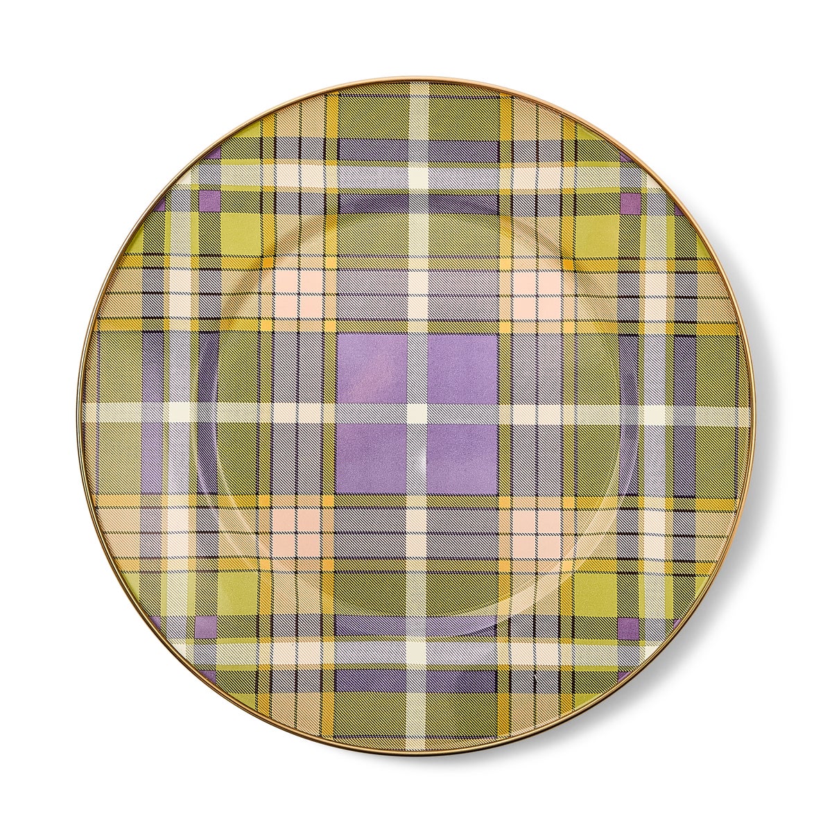 Tartan Violet Dinner Plate