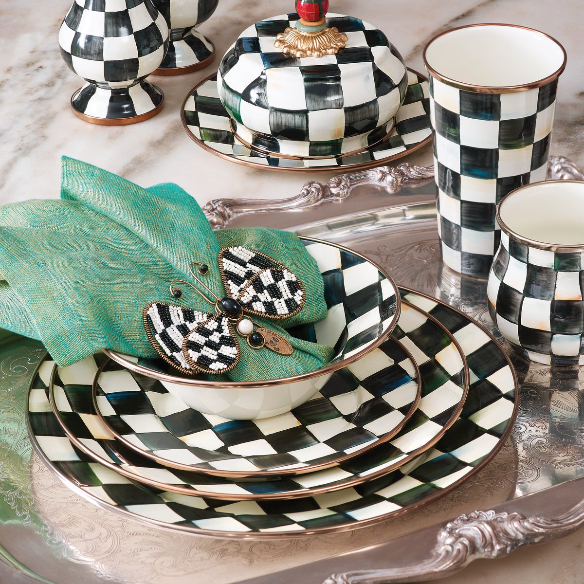 Courtly Check Dinner Plate - Image 6