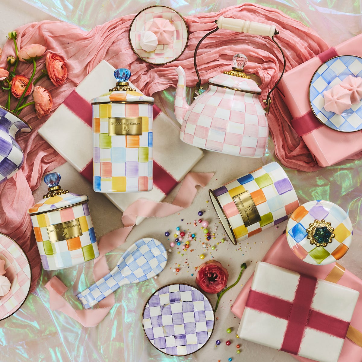 Confetti Check Canisters, Set of 3 - Image 3