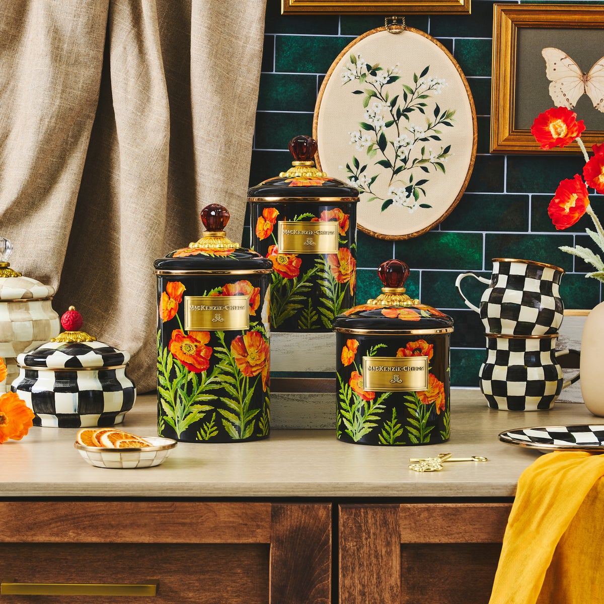 Poppy Canisters, Set of 3 - Image 2