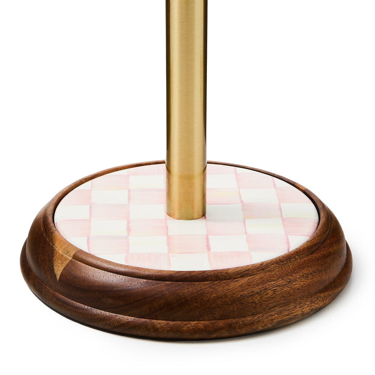 Rosy Check Wood Paper Towel Holder - Image 5