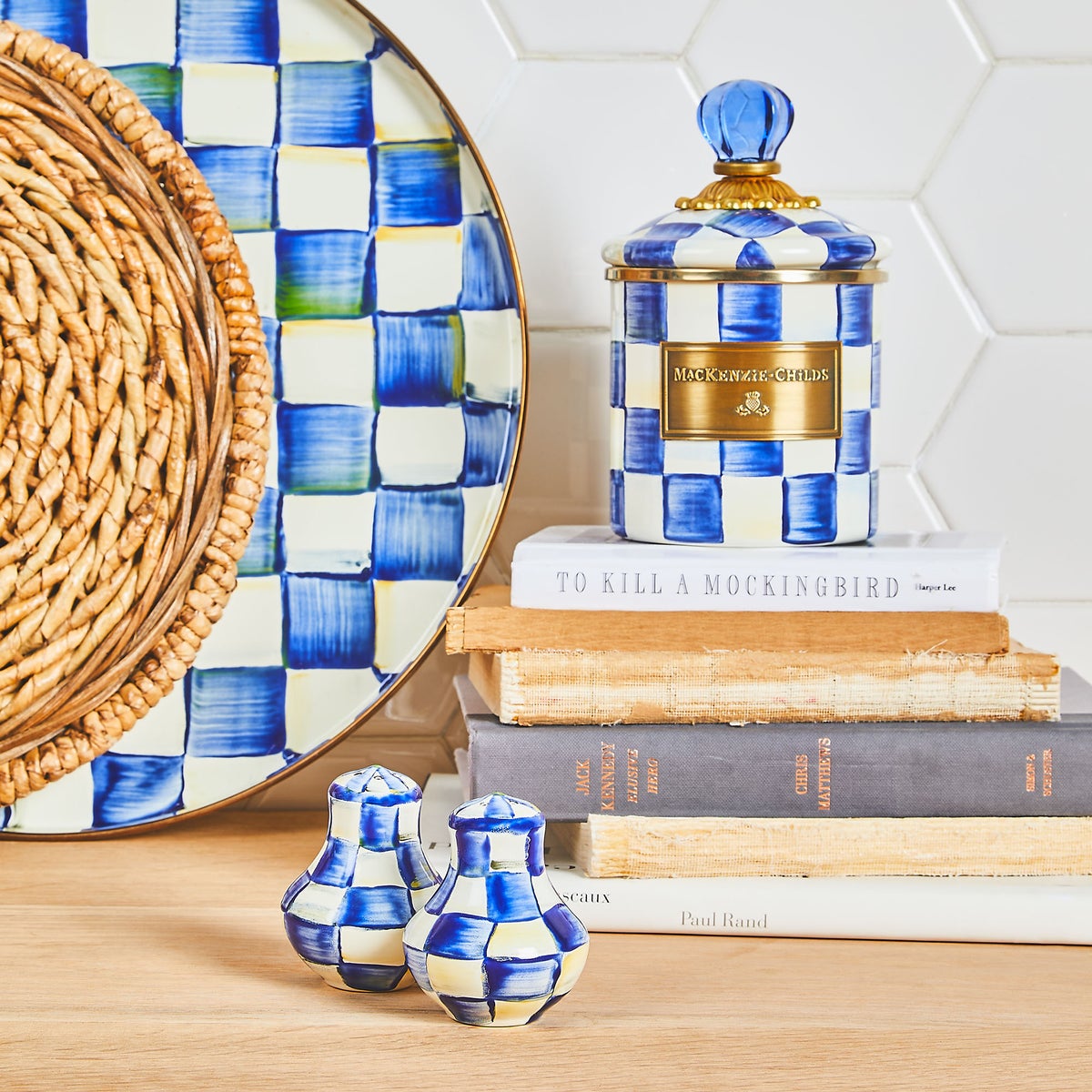 Royal Check Salt & Pepper Shakers - Image 5