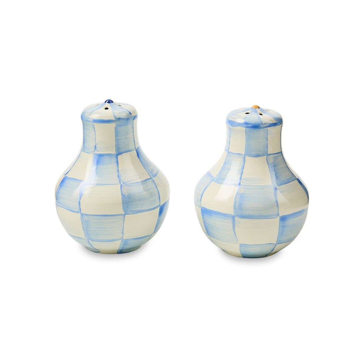 Sky Check Salt & Pepper Shakers