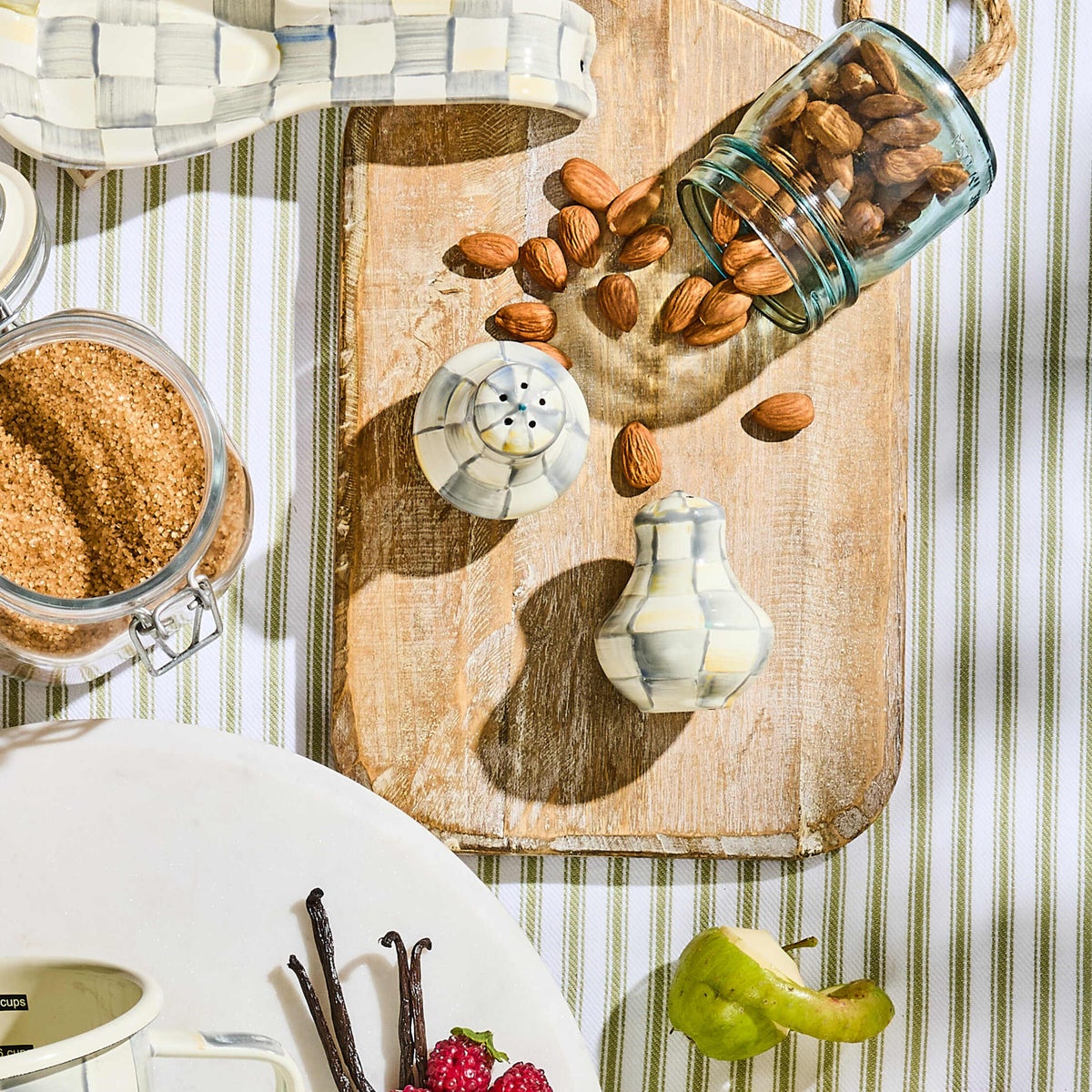 Sterling Check Salt & Pepper Shakers - Image 4