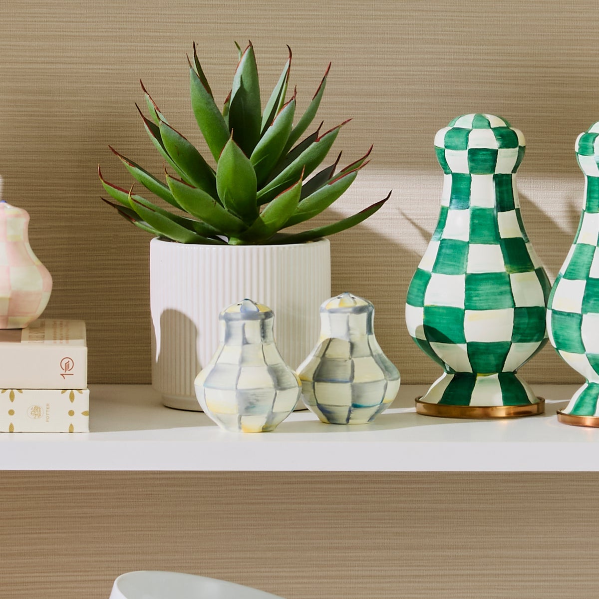 Sterling Check Salt & Pepper Shakers - Image 7