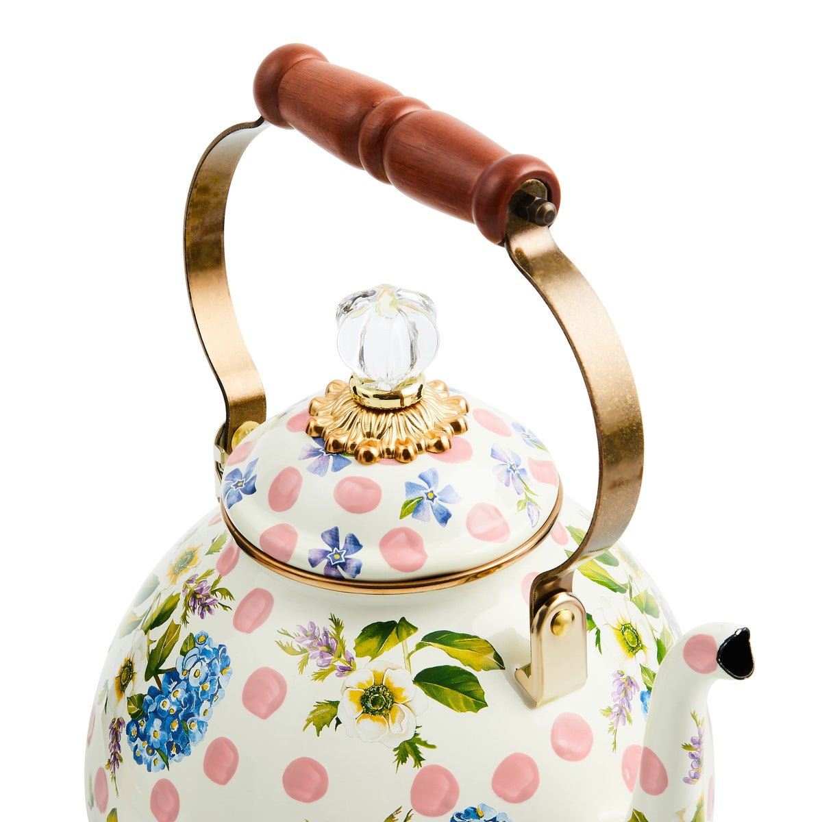Wildflowers Pink 3 Qt. Tea Kettle - Image 3