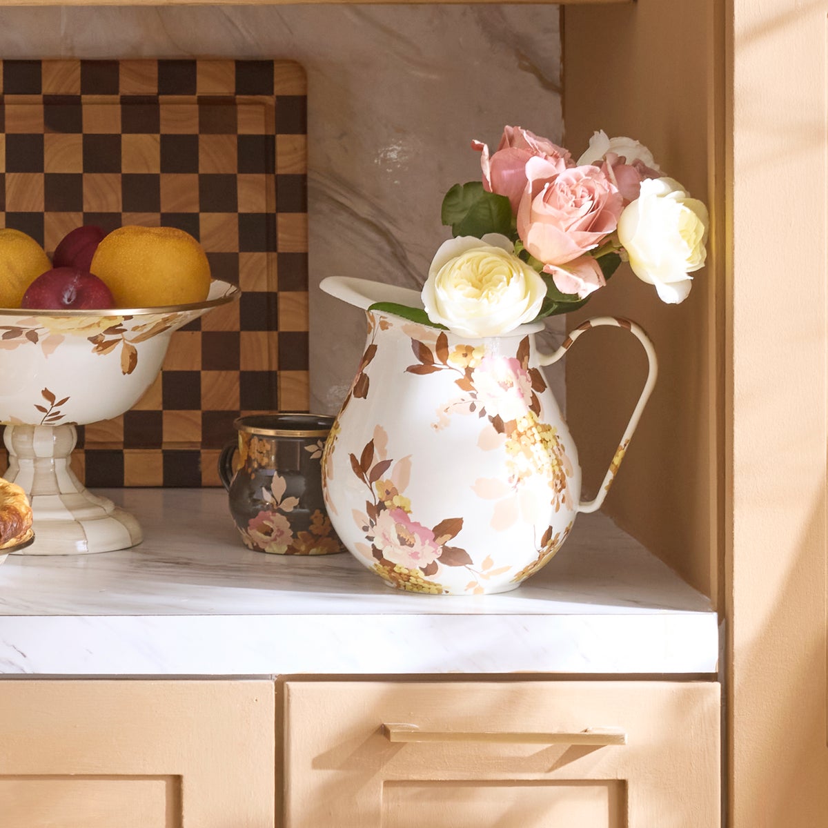 Wild Rose White Pitcher - Image 2