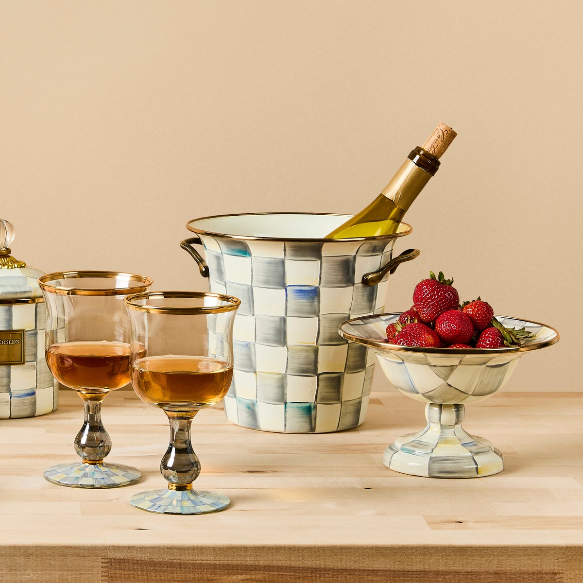 Sterling Check Wine Cooler - Image 6