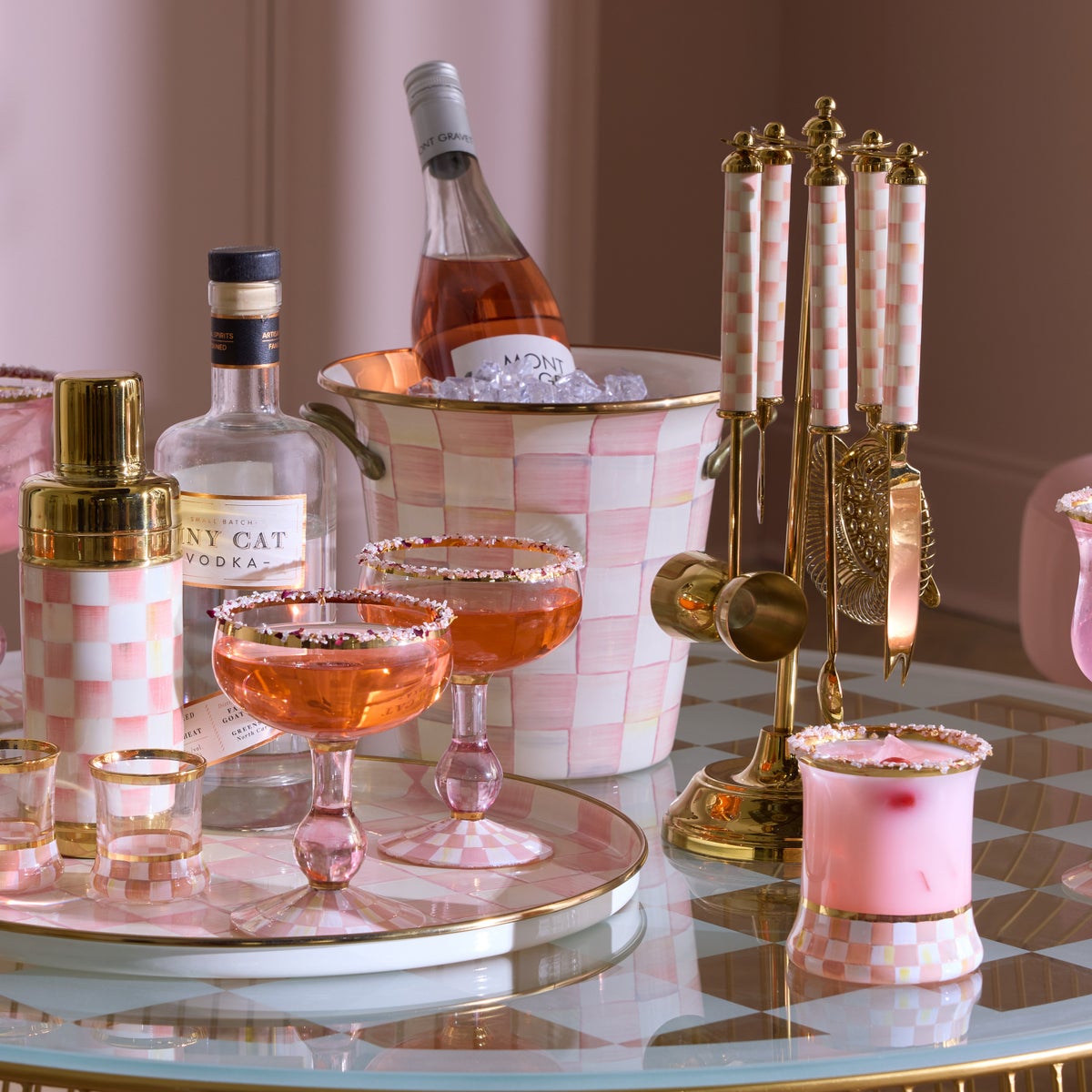 Rosy Check Wine Cooler - Image 4