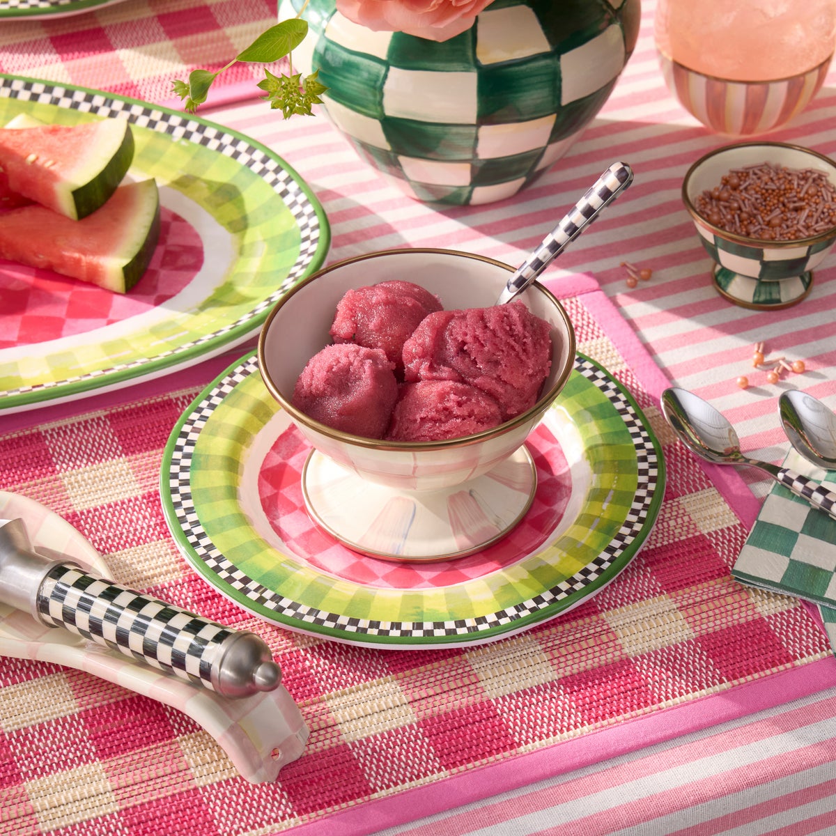 Rosy Check Ice Cream Dish - Image 4