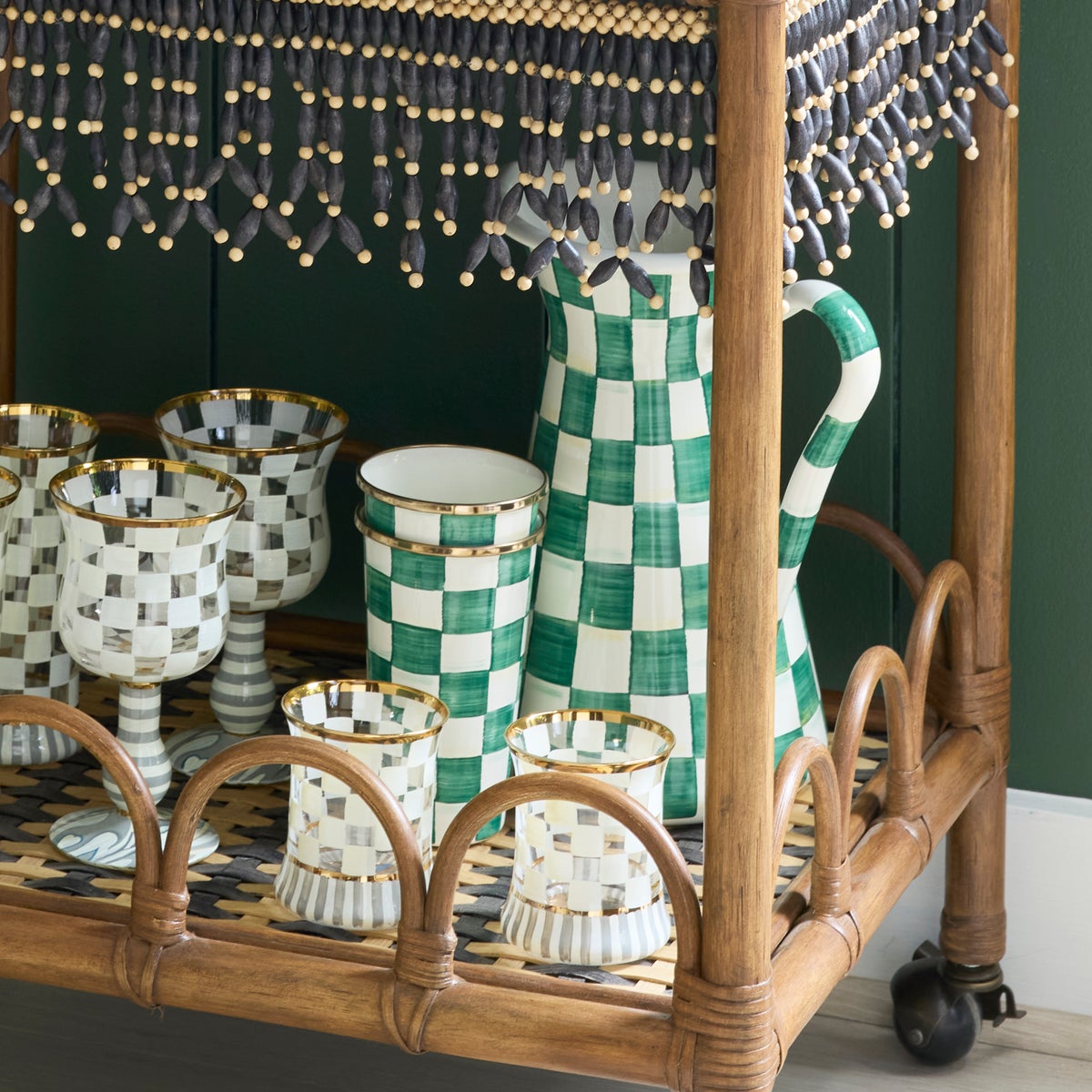 Emerald Check Large Practical Pitcher - Image 2