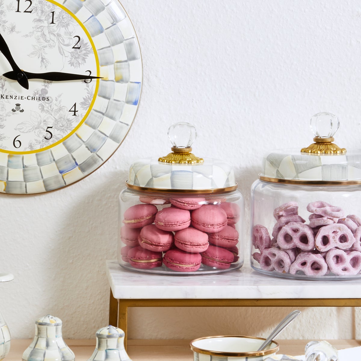 Sterling Check Small Kitchen Canister - Image 4