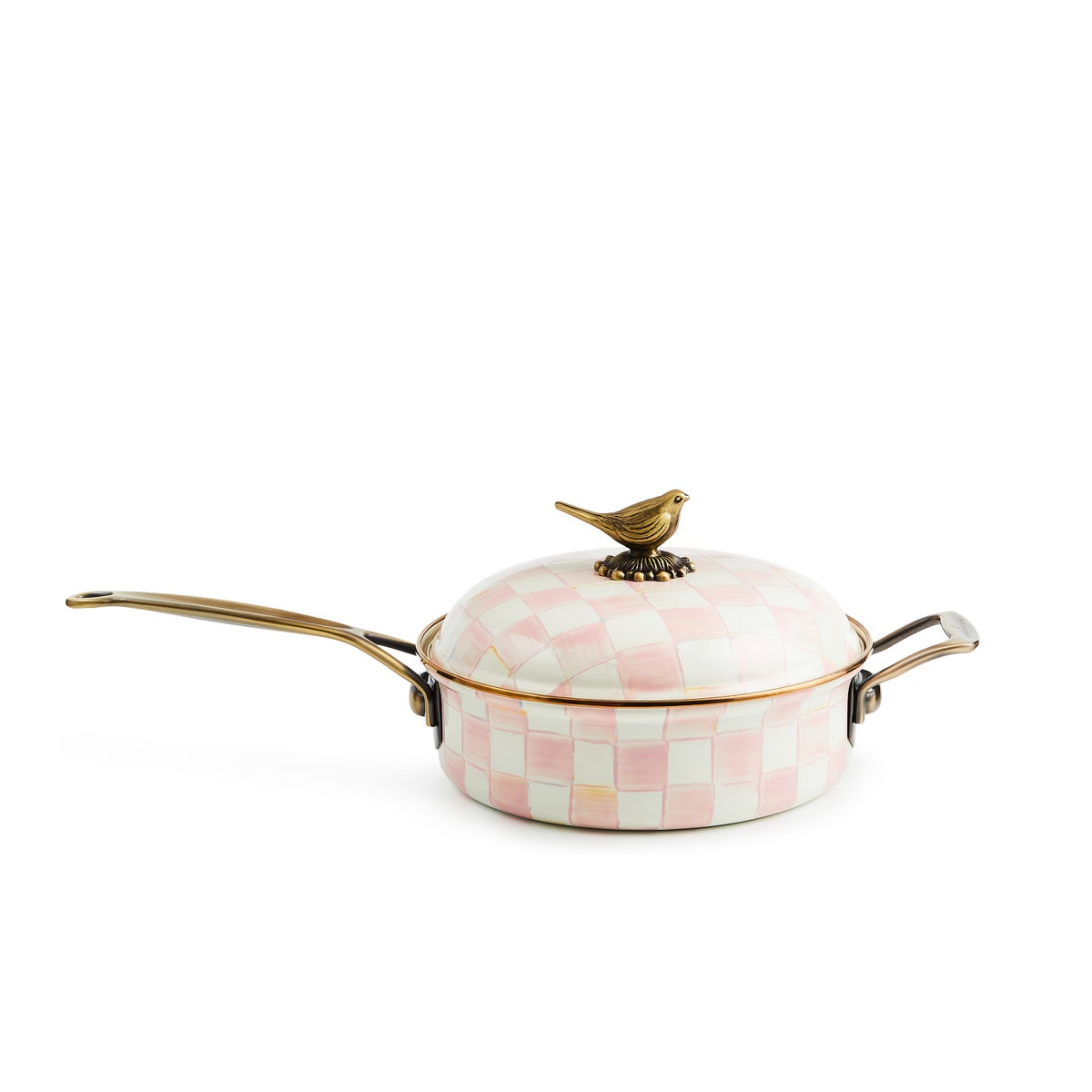 Rosy Check 3 Qt. Saute Pan - Image 4