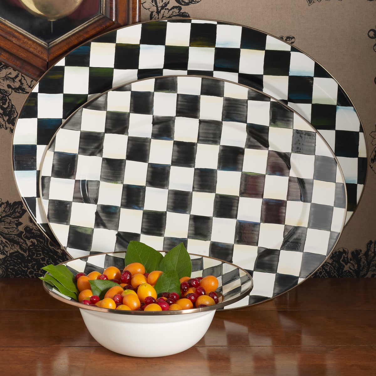 Courtly Check Large Oval Platter - Image 4