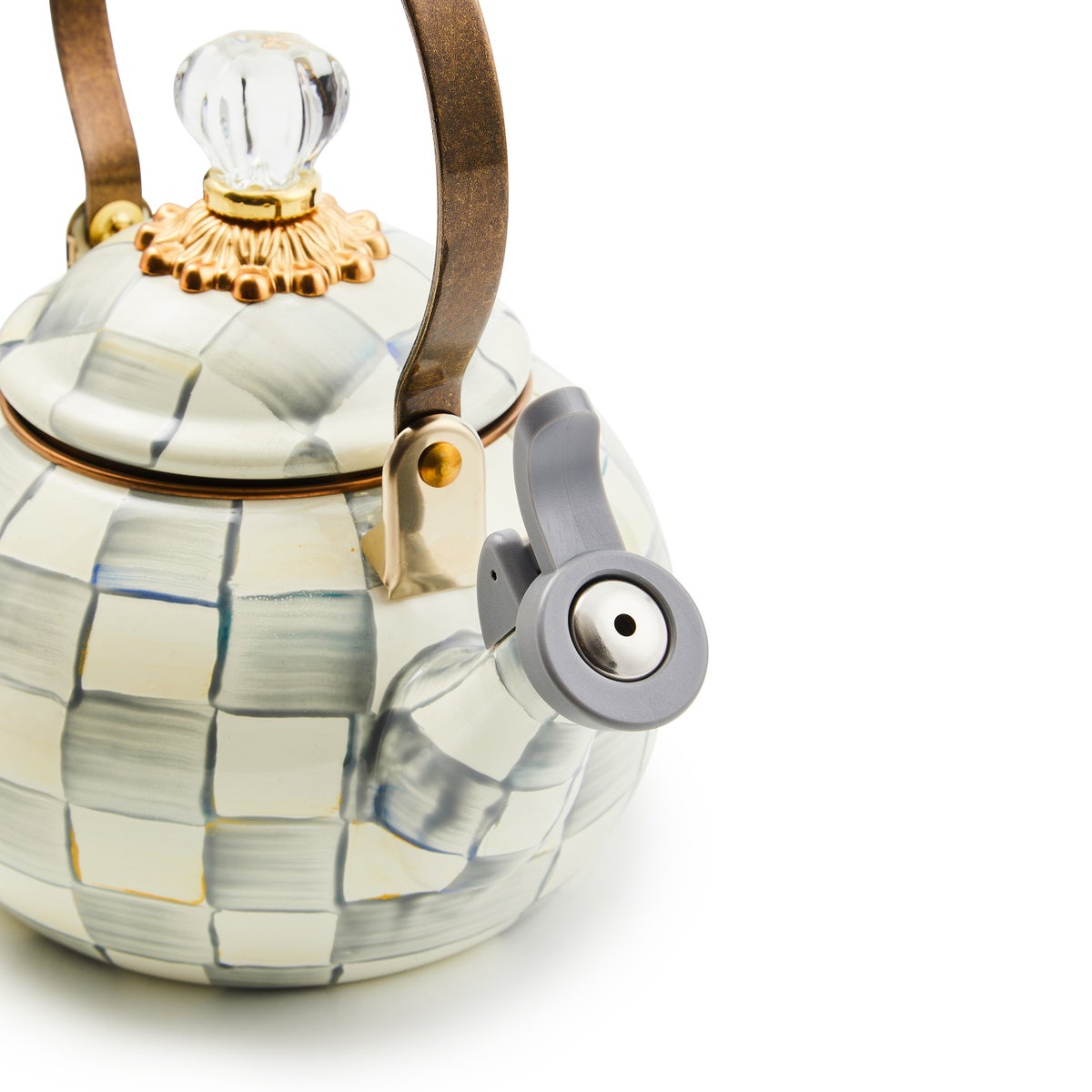 Sterling Check Whistling Tea Kettle - Image 3