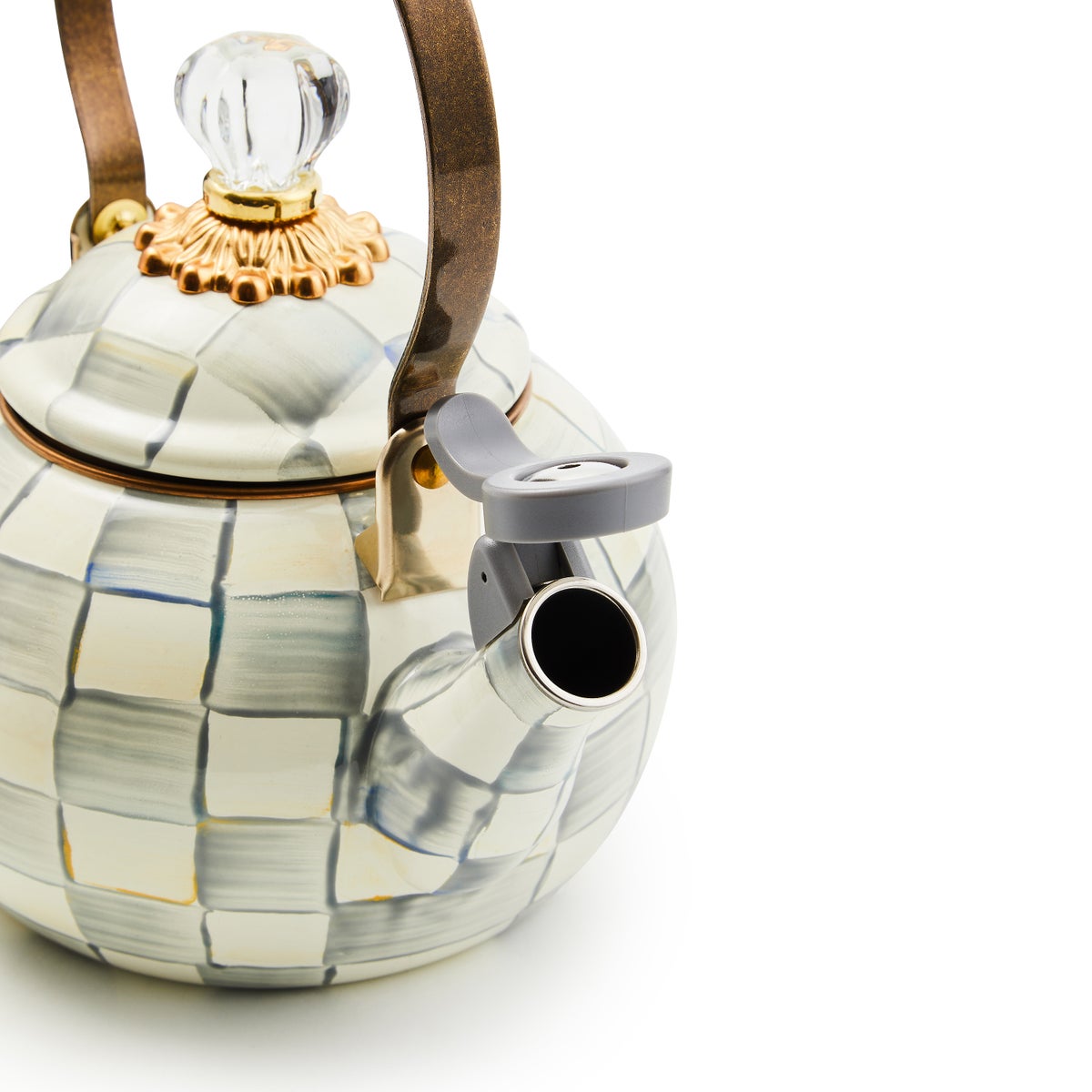 Sterling Check Whistling Tea Kettle - Image 4