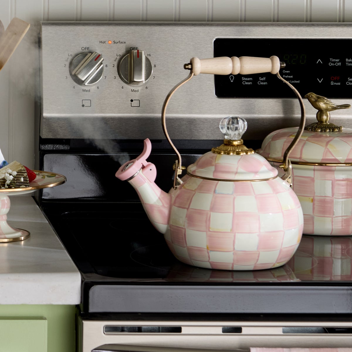 Rosy Check Whistling Tea Kettle - Image 6