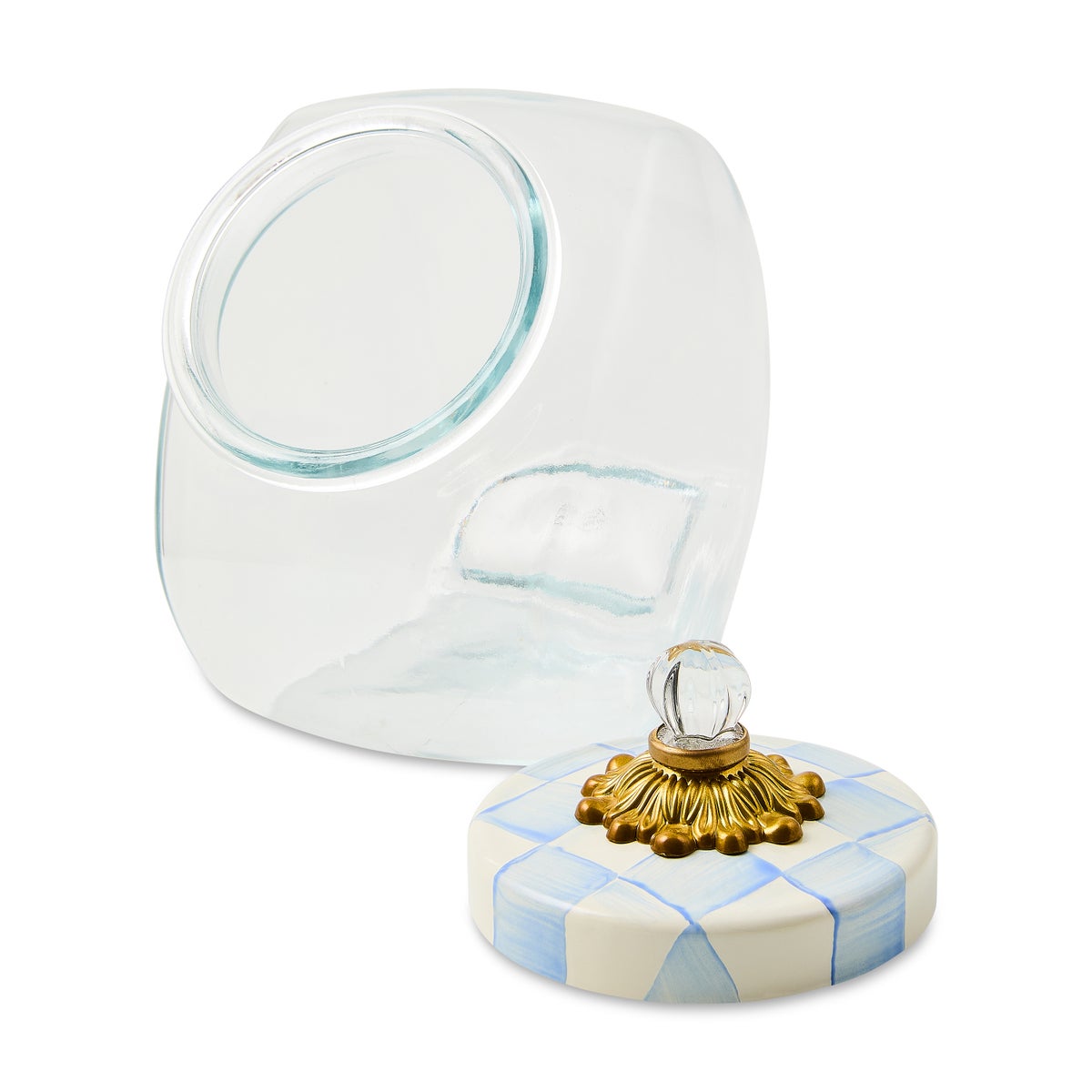Sweets Jar with Sky Check Lid - Image 3
