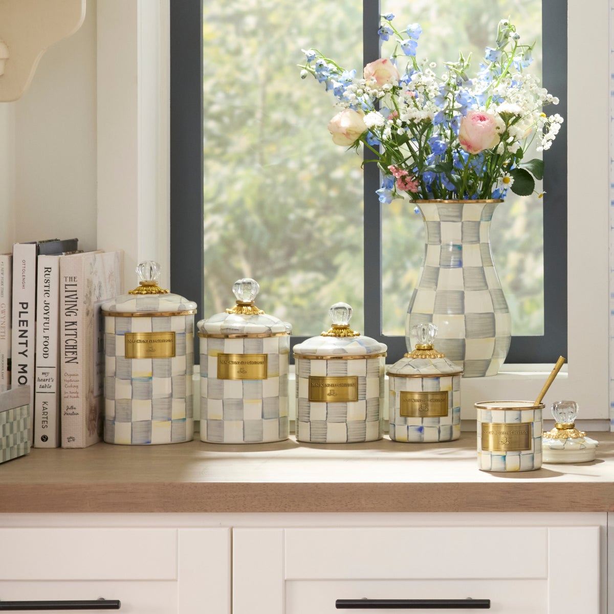Sterling Check Demi Canister - Image 4