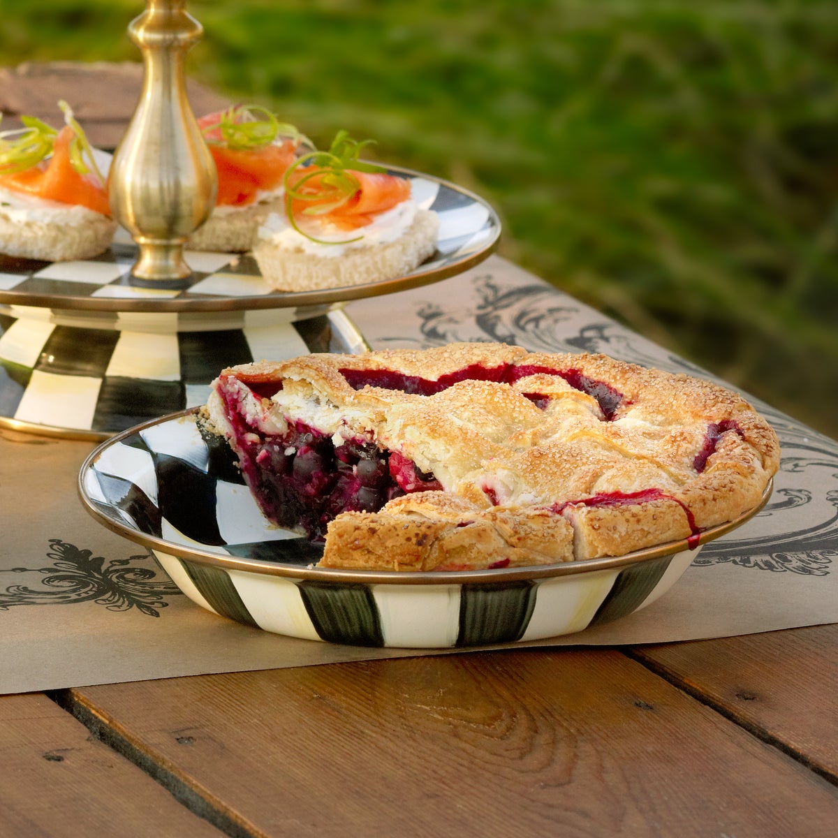 Courtly Check Pie Plate - Image 2
