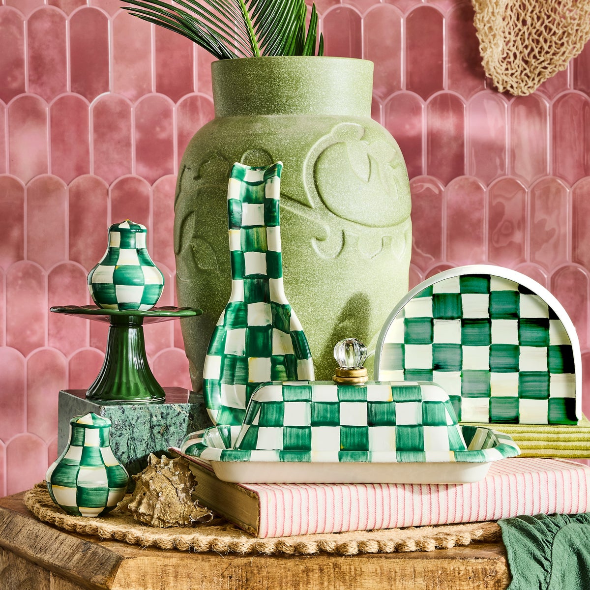 Emerald Check Spoon Rest - Image 2
