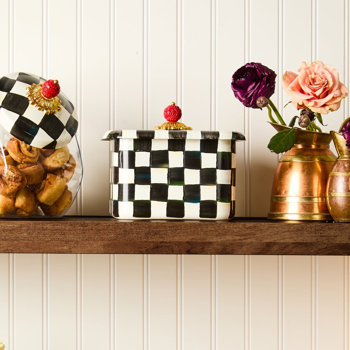 Courtly Check Recipe Box - Image 2