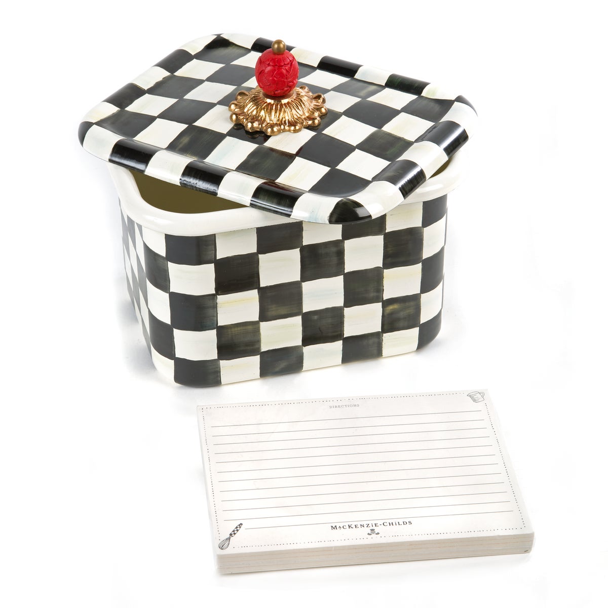 Courtly Check Recipe Box - Image 5