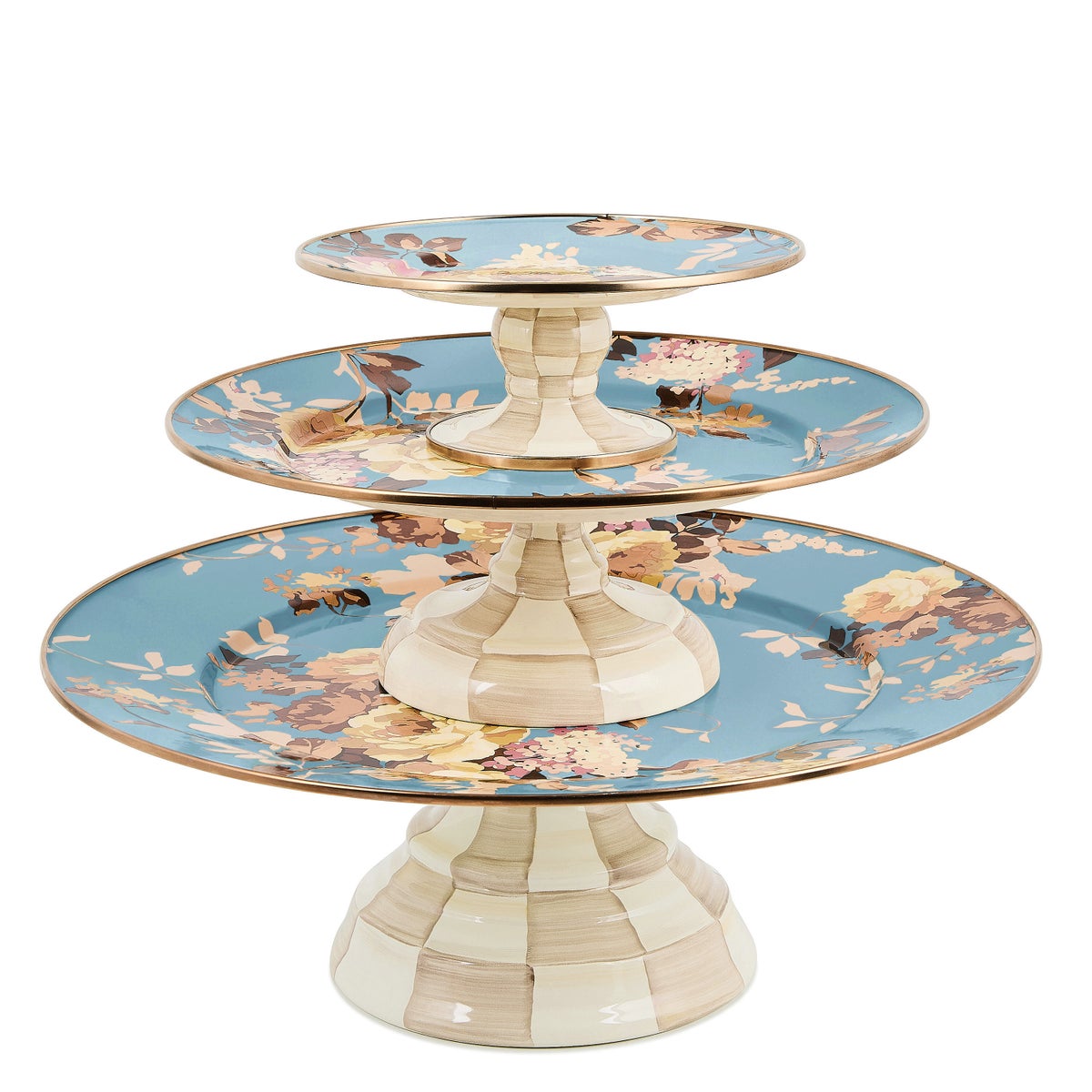 Wild Rose Slate Small Pedestal Platter - Image 3