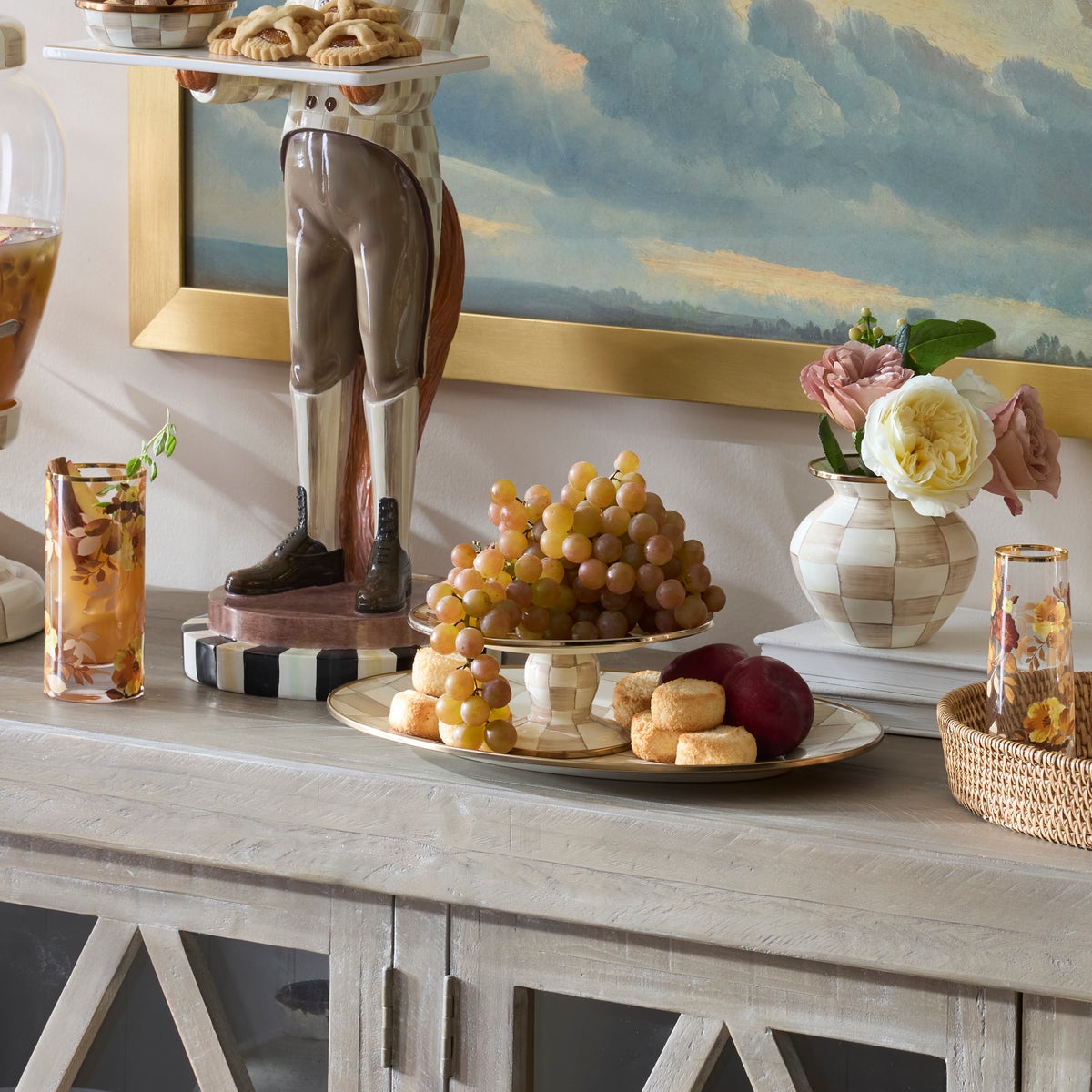 Wild Rose White Mini Pedestal Platter - Image 5