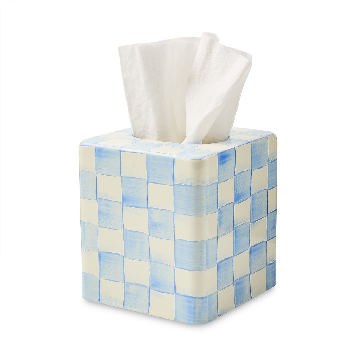 Sky Check Boutique Tissue Box Cover - Image 3