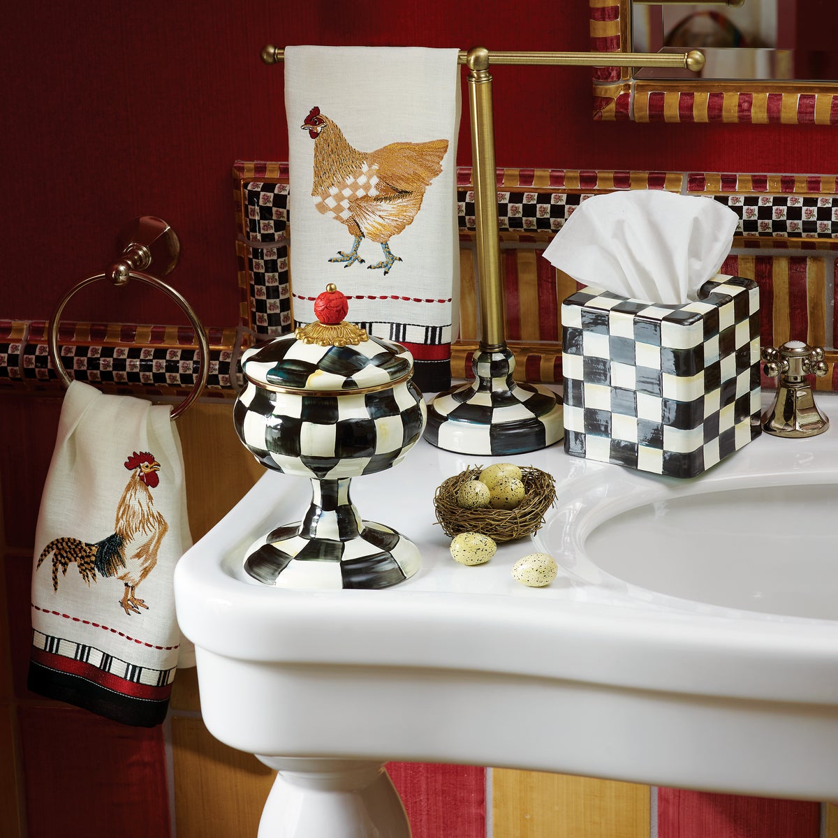 Courtly Check Boutique Tissue Box Cover - Image 2