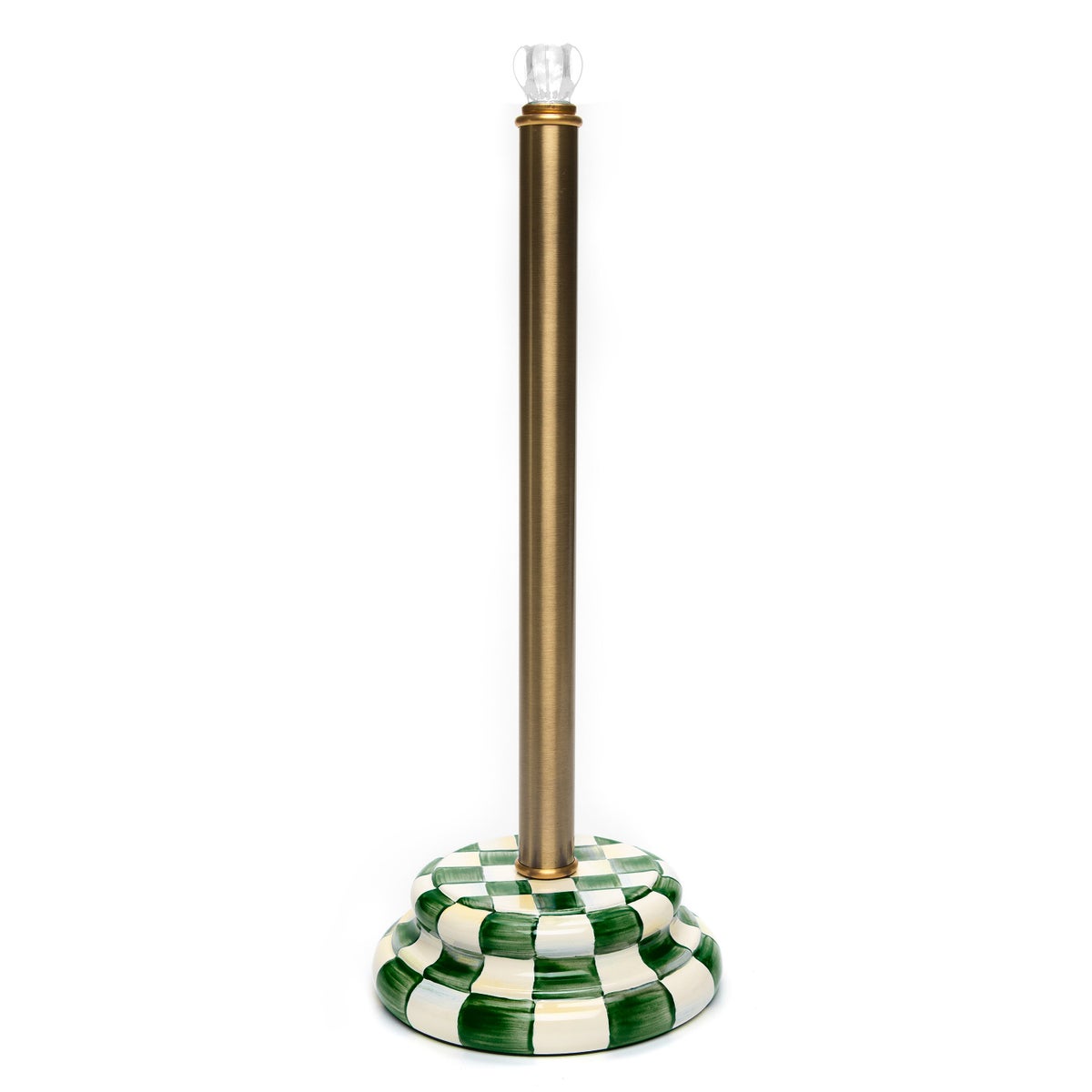 Emerald Check Toilet Tissue Storage