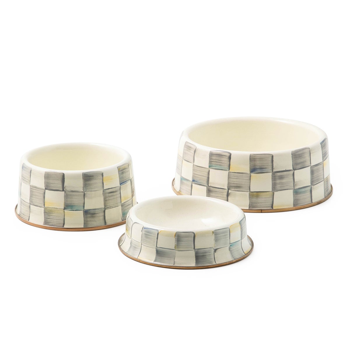 Sterling Check Small Pet Dish - Image 2