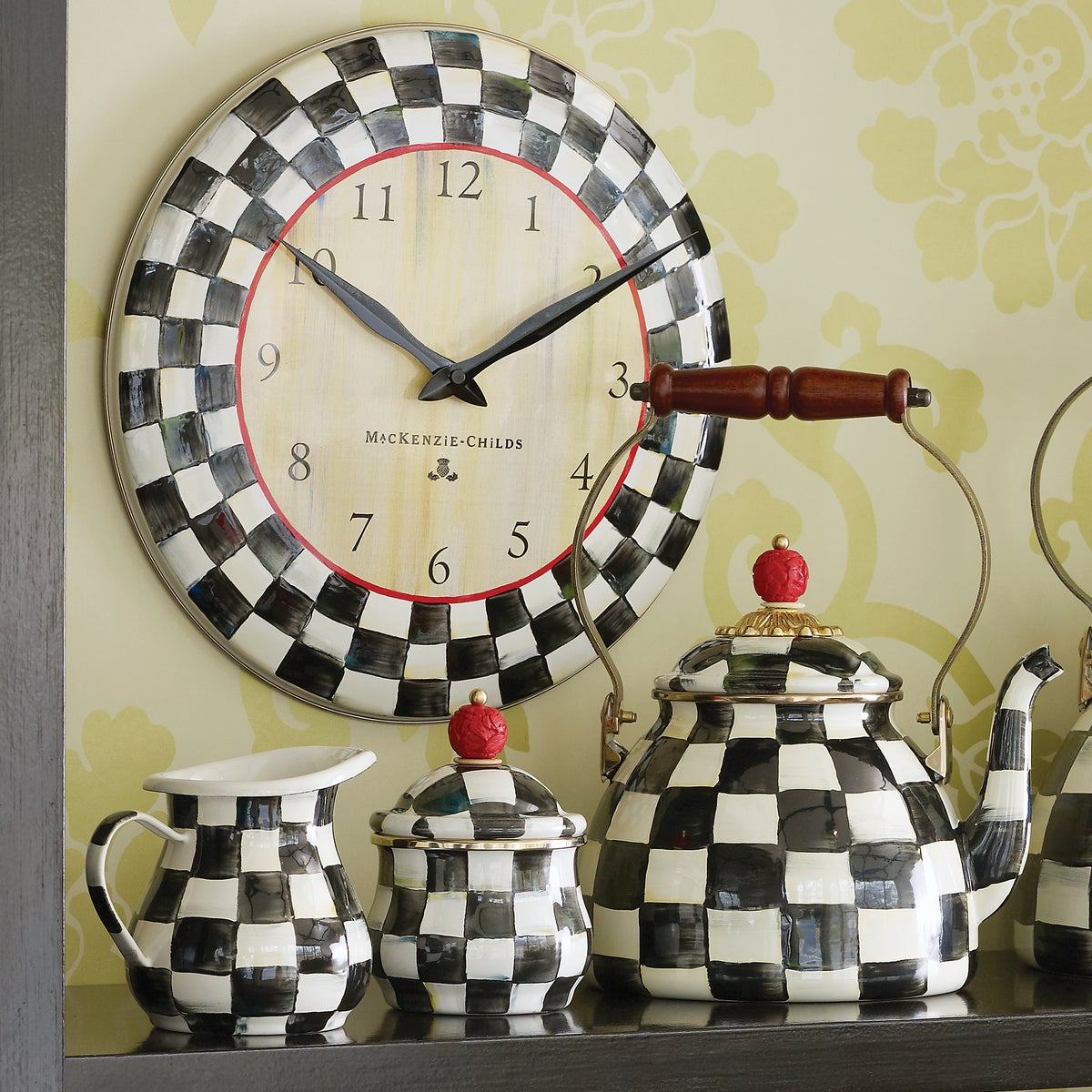 Courtly Check Wall Clock - Image 4