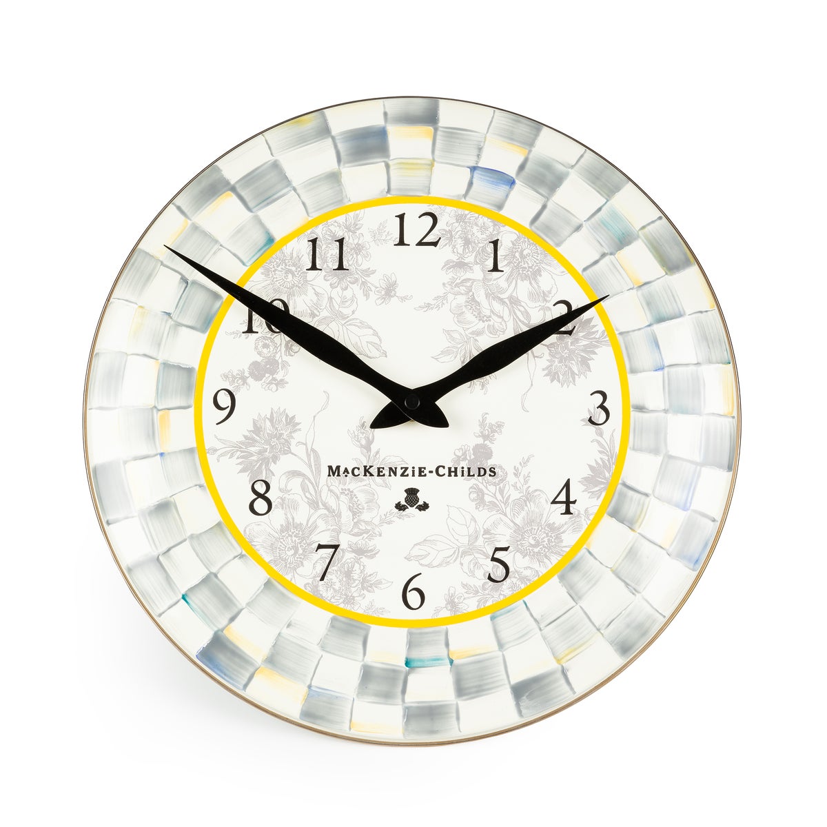 Sterling Check Wall Clock