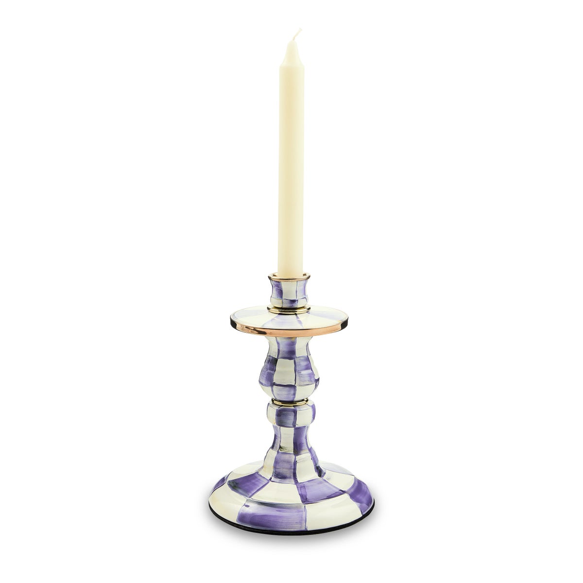 Violet Check Small Candlestick - Image 3