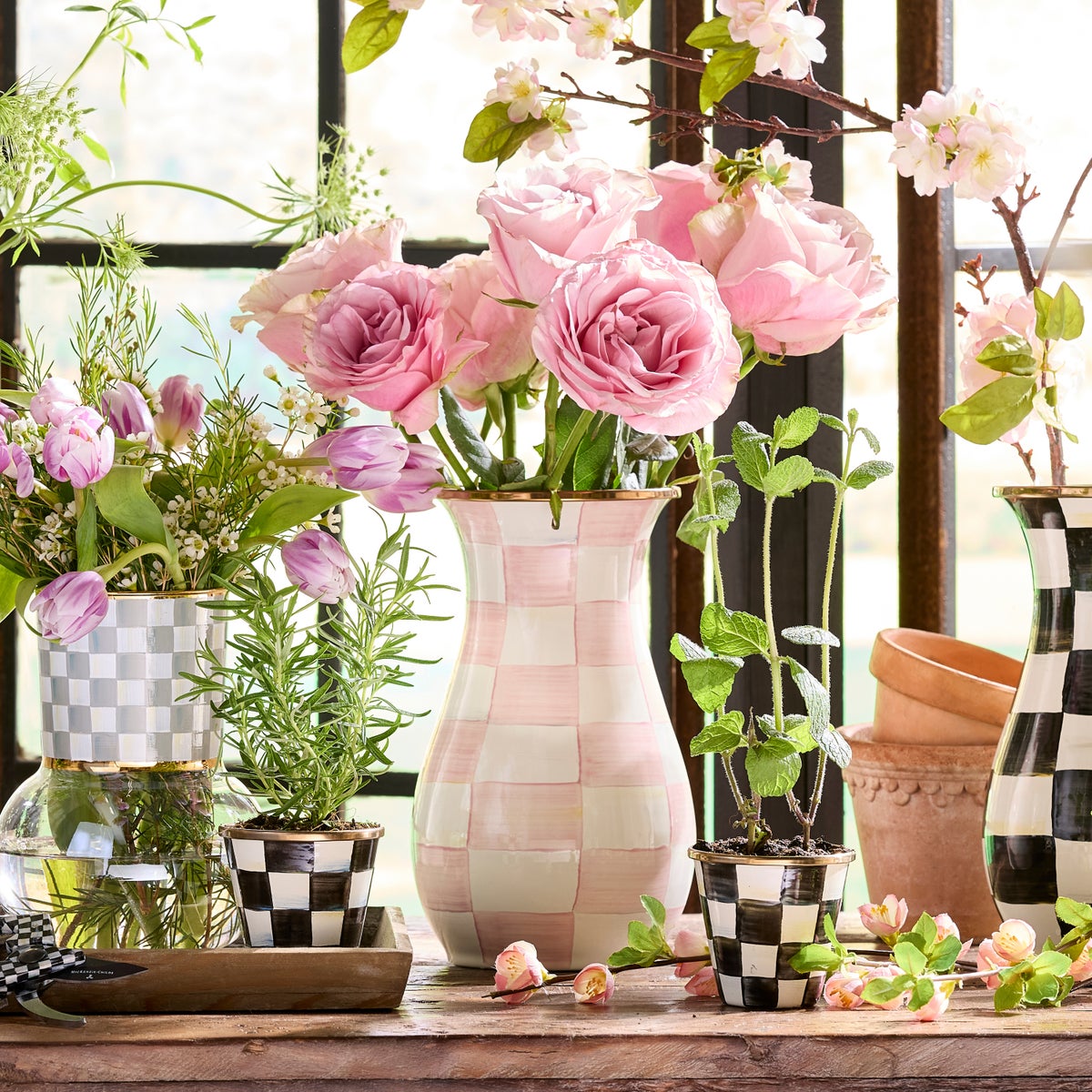 Rosy Check Tall Vase - Image 7