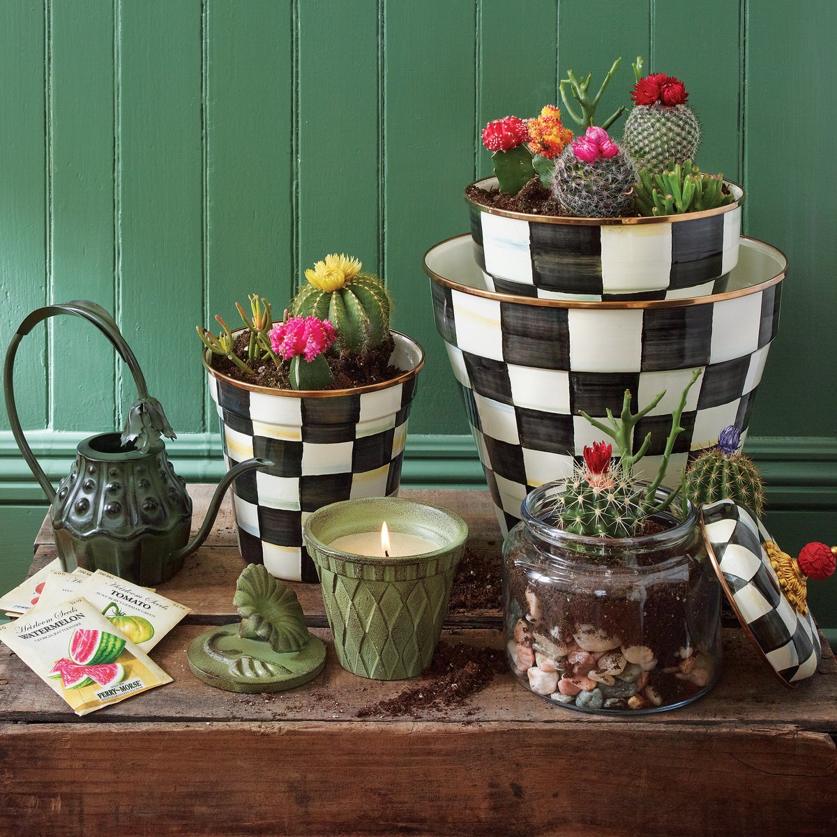 Courtly Check Small Garden Pot - Image 3
