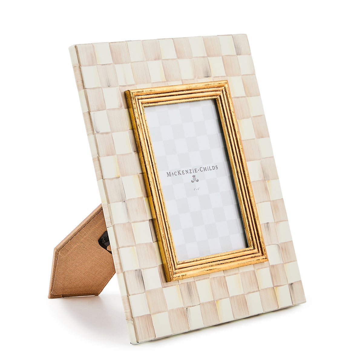 Mocha Check 4" x 6" Frame - Image 3