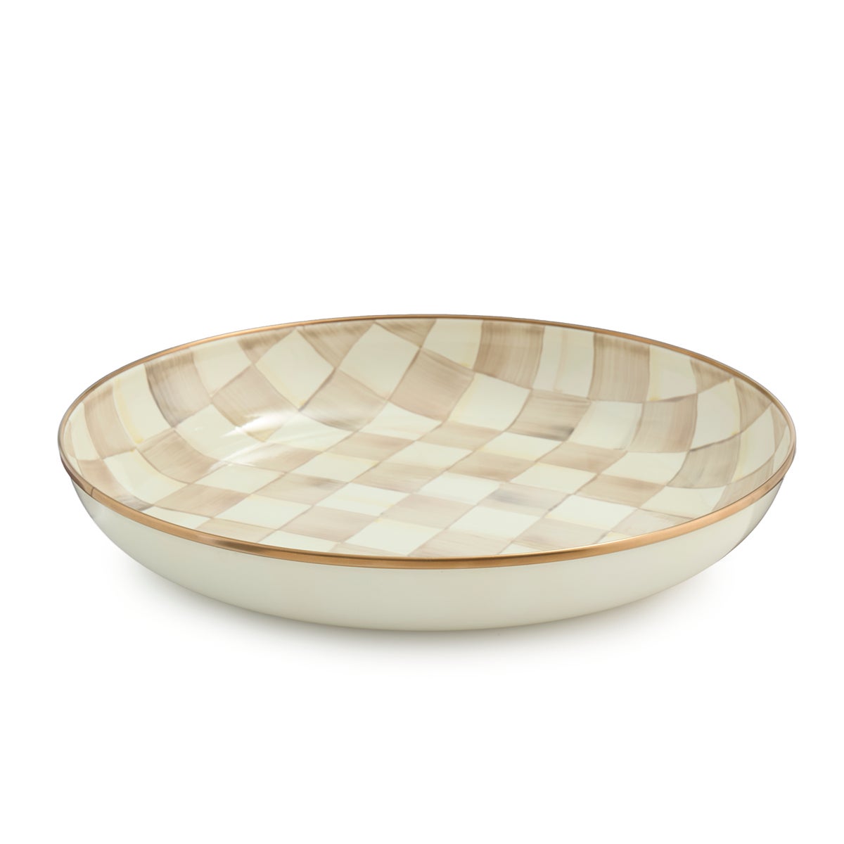 Mocha Check Abundant Bowl